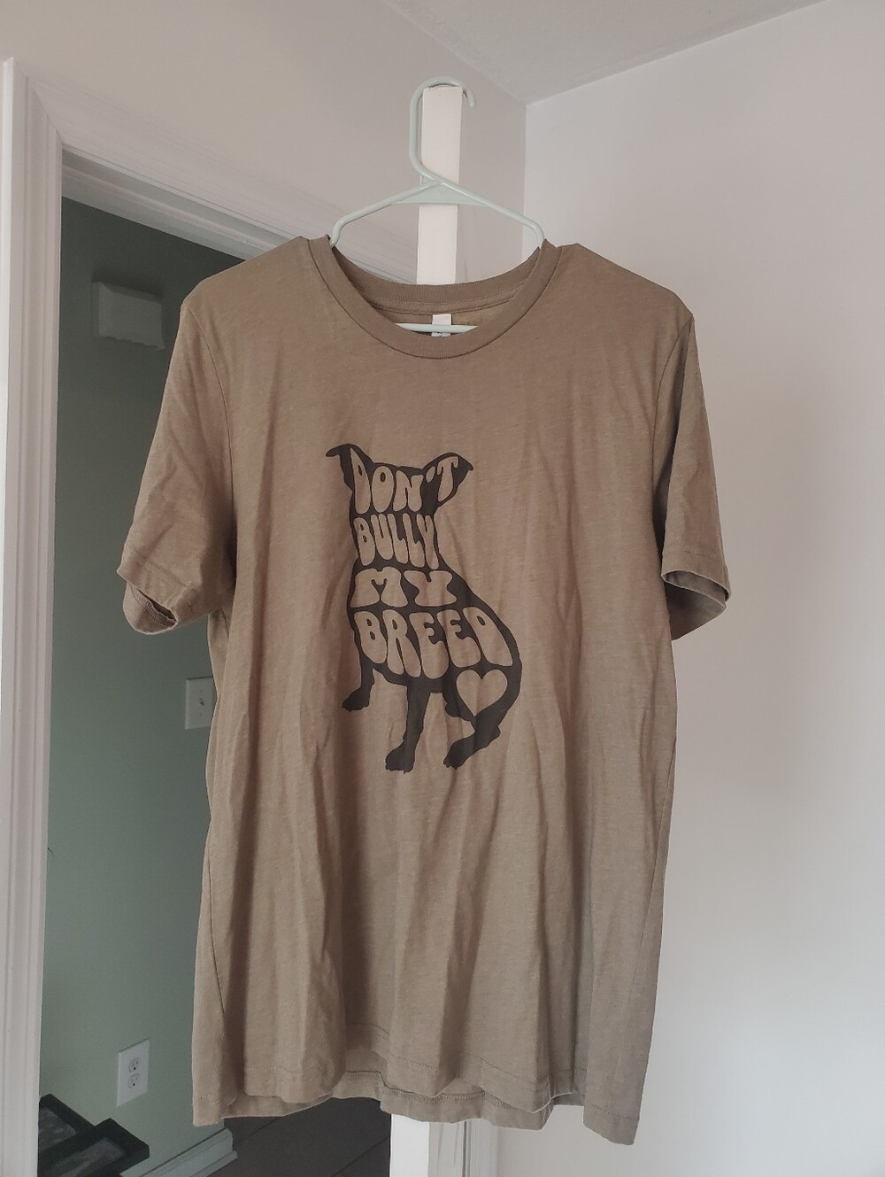 Olive Green Don't Bully My Breed Pit Bull T-Shirt